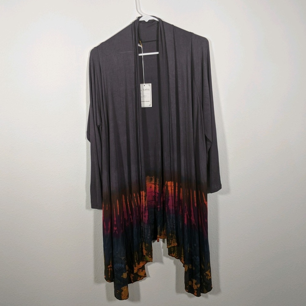 Flowy Tye Dye Cardigan